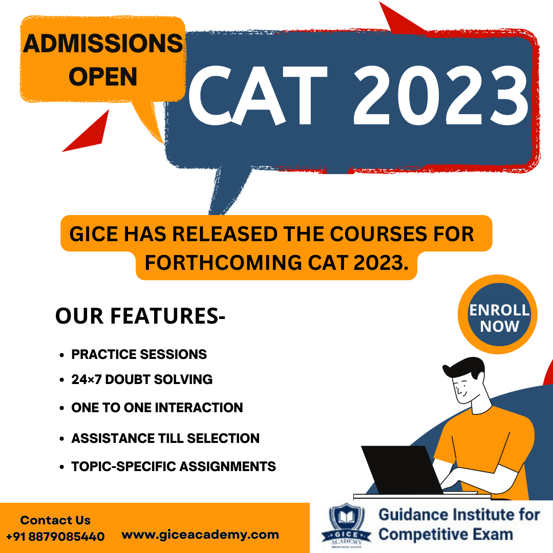 Admissions Open for CAT 2023 Preparation | Best CAT Coaching Classes In Dombivli, Thane-Gice Academy